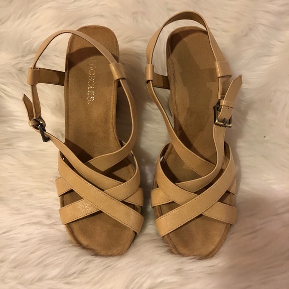 AEROSOLES Shoes - Strappy Wedge Sandals